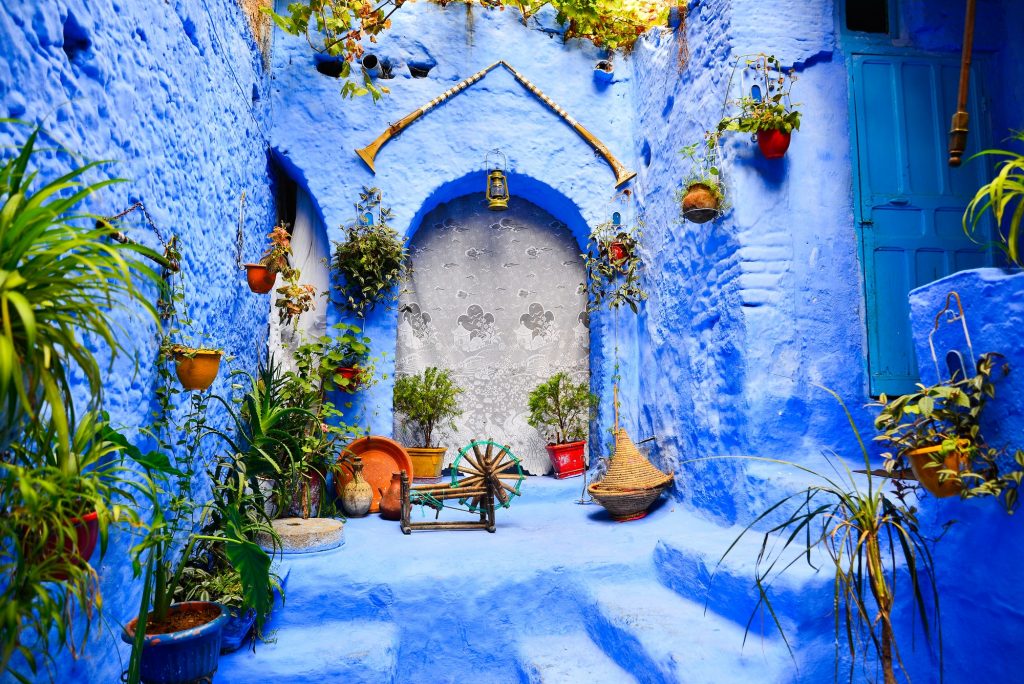 The Blue City Chefchaouen in Morocco, Africa